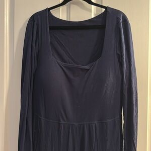 POPFLEX go with the flow jumpsuit 3x 27” inseam only blue available